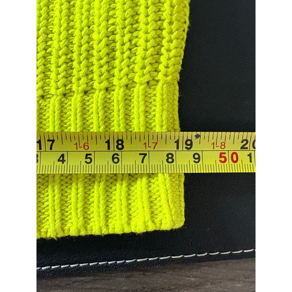 Love Your Melon Tweety Bird Looney Tunes Neon Yellow Ribbed Knit Sweater XS - Picture 8 of 11